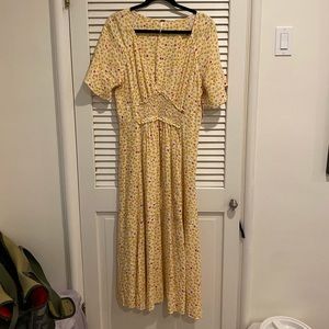Free People Light Flowy Dress in Ivory